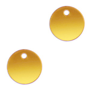 Statement charms 16mm Metallic Yellow