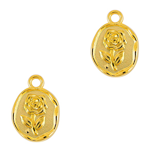 DQ European metal charms rose Gold (nickel free)
