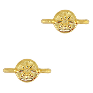 DQ European metal charms Connector Gold (nickel free)