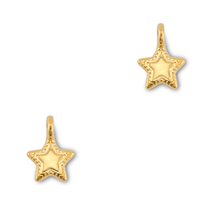 DQ European metal charms star Gold (Nickelfree)