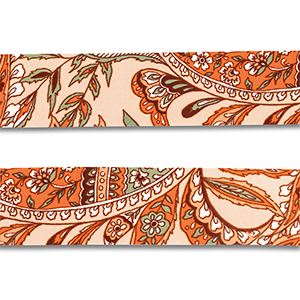 Bandana flower and leaf Orange