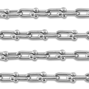 Stainless steel findings belcher chain oval Silver
