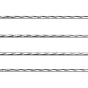 Stainless steel findings belcher chain snake Silver