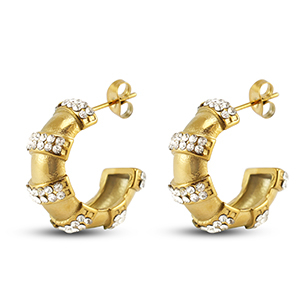 Stainless steel earrings / earpins Gold