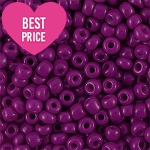 Glass seed beads 12/0 (2mm) Purple