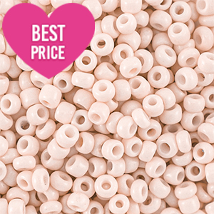 Glass seed beads 12/0 (2mm) Peach Beige