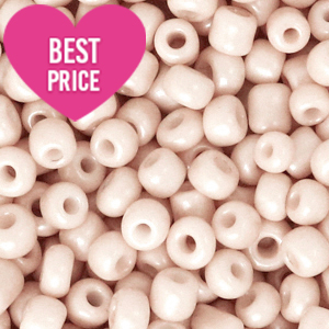 Glass seed beads 6/0 (4mm) Spring Blossom Pink