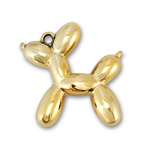 Statement charms balloon dog Gold
