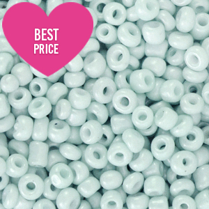 Glass seed beads 12/0 (2mm) Bleached Haze Blue