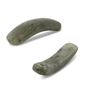 Natural stone connector Labradorite Greenish Grey