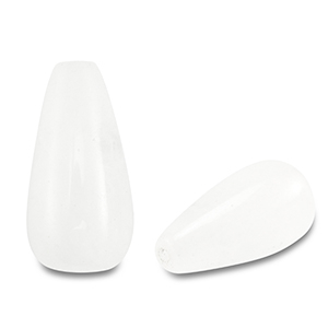 Natural stone beads Quartz drop White