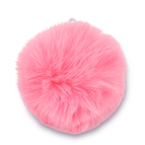 Statement charms pompom Pink