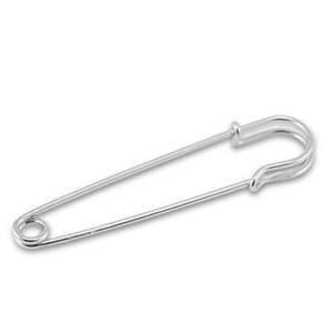 Metal findings ornamental pin Silver