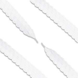 Trendy shoe laces lace with heart White