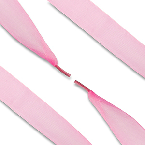 Trendy shoe laces organza Pink