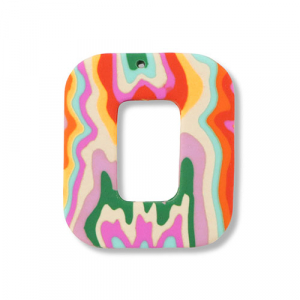 Polymer pendants square Multicolour