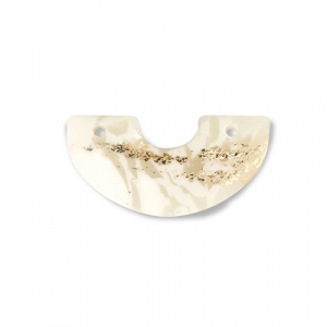 Polymer pendants arch Off White-Beige-Gold