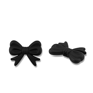 Acrylic beads bow Black