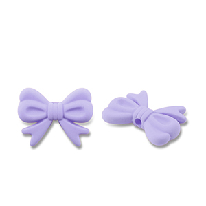 Acrylic beads bow Purple