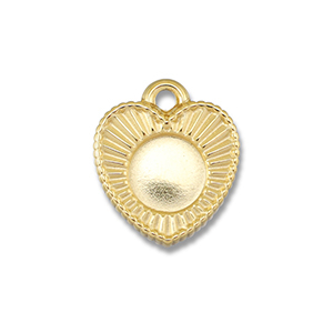 BY31&reg; Stainless steel charms with setting for SS30 flat back Gold