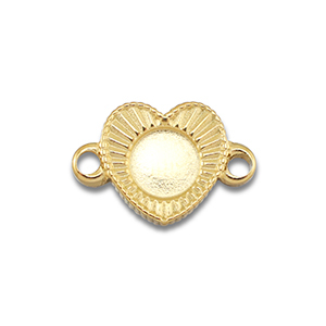 BY31&reg; Stainless steel connector with setting for SS20 flat back Gold