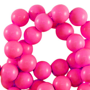 10 mm acrylic beads shiny Fuchsia Pink
