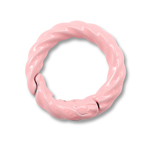 Colourful jewellery findings key chain ring Light Pink