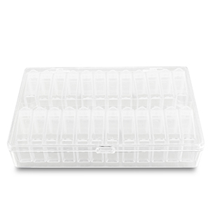 Jewellery display 24 compartment storage box Transparent