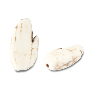 Beads Ceramic hand Off White