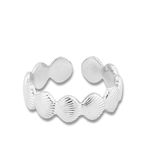 Stainless steel rings shell Silver