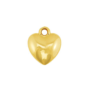 Statement charms heart Gold