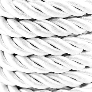 Trendy cord twisted 10mm White