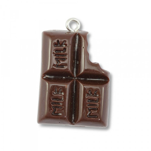 Resin pendants chocolate Dark Brown
