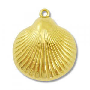 Stainless steel charms shell Gold