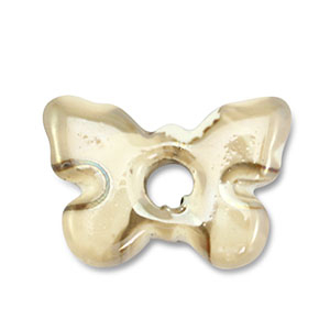 DQ greek ceramic beads butterfly Beige-Brown