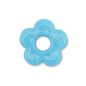 Glass beads flower Blue