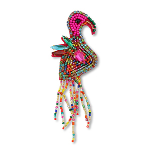 Brooches flamingo Multicolour