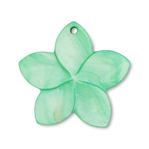 Shell charm flower Green