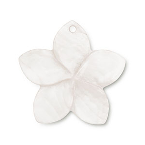 Shell charm flower White