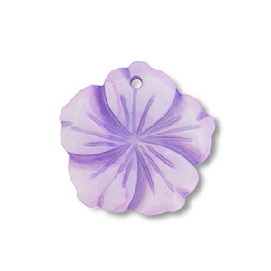 Shell charm flower Purple