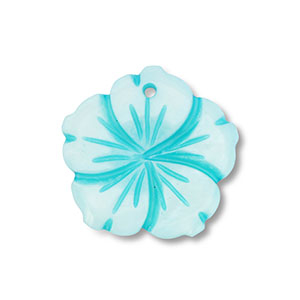 Shell charm flower Light Blue