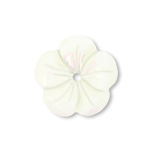 Shell beads flower Off white