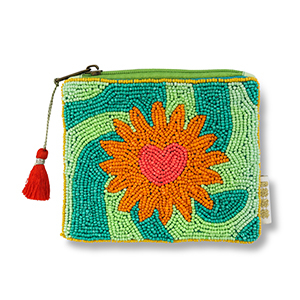 BY31&reg; Pouch sun with heart Green-Orange-Red