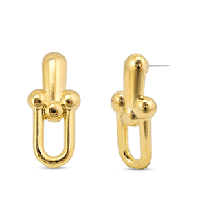 DQ European metal findings earrings Gold (Nickelfree)