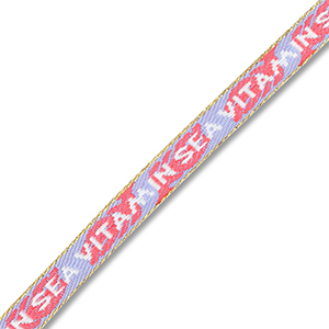 BY31&reg; Ribbon text "Vitamin sea" Lavender-Coral Red-White-Gold
