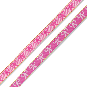 BY31&reg; Ribbon text bows Dark Pink-Light Pink-Gold