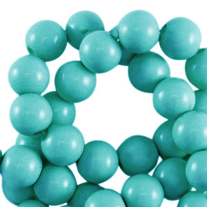 10 mm acrylic beads shiny Aqua Green