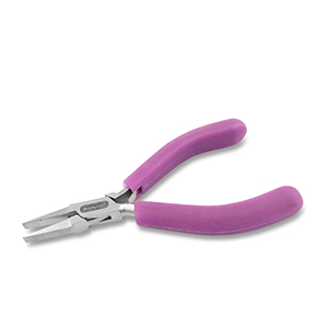 Beadalon flat nose pliers with spring Purple-Silver
