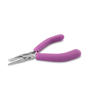 Beadalon chain nose pliers with spring Purple-Silver