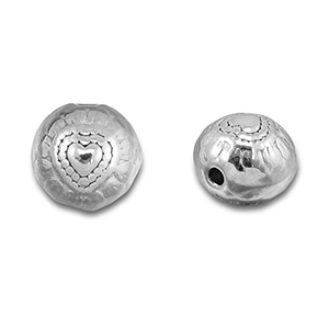 Stainless steel beads round Silver